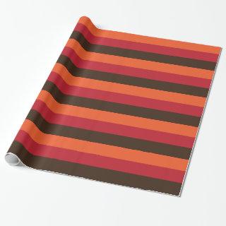 70s Retro 3 Striped Vintage Color Pattern