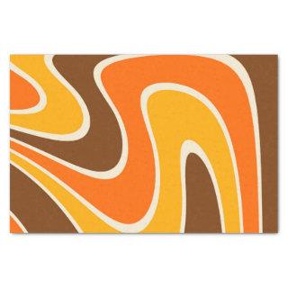 70s Retro Abstract Lava Design Tissue Paper