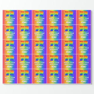72nd Birthday: Colorful, Fun Rainbow Pattern # 72