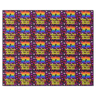 72nd Birthday: Loving Hearts Pattern, Rainbow # 72