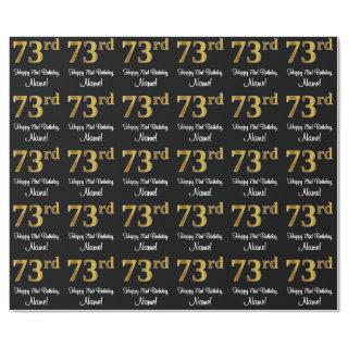 73rd Birthday: Elegant Luxurious Faux Gold Look #