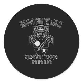 75Th Ranger Regit Special Troops Battalion Back Classic Round Sticker