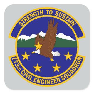 773rd Civil Engineer Squadron Square Sticker