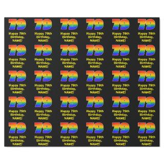79th Birthday: Fun, Colorful Rainbow Inspired # 79