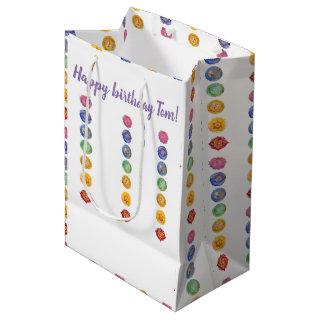 7 chakra watercolor art medium gift bag