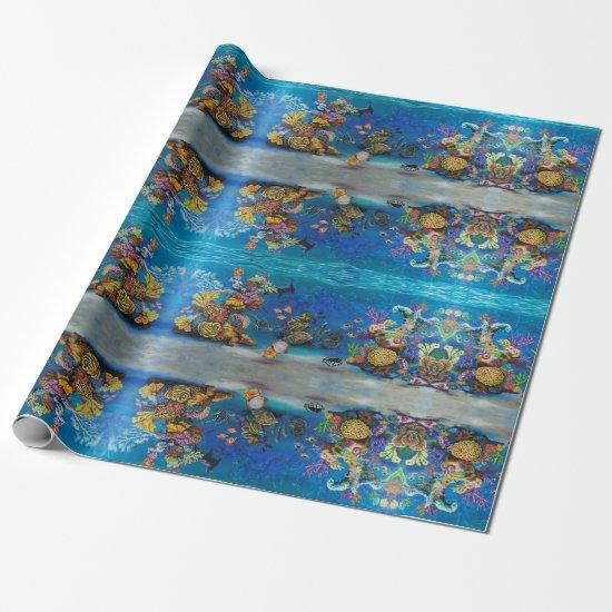 7 Seas Coral Reef Gift Wrap