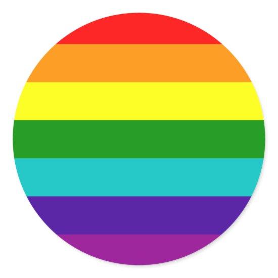 7 Stripes Rainbow Gay Pride Flag Sticker