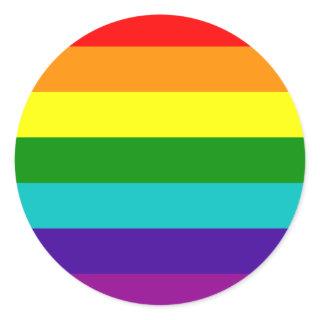 7 Stripes Rainbow Gay Pride Flag Sticker
