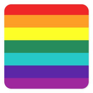 7 Stripes Rainbow Gay Pride Flag Sticker