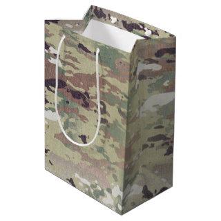 7lx4.5wx10h Medium Gift Bag Army OCP Camo Uniform