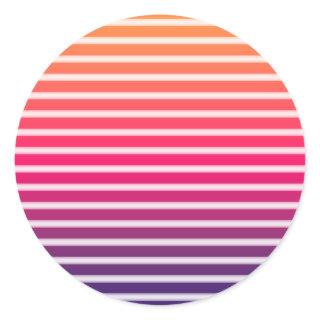 80's Style Synthwave Sun Sticker