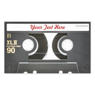 80s Vintage Mix Tape B Side Rectangular Sticker