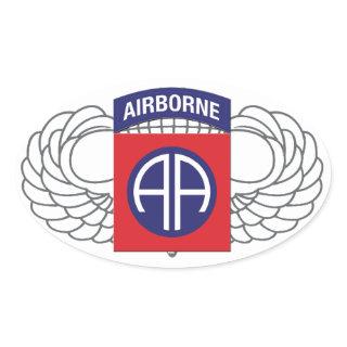 82nd Airborne Division "All American" Oval Sticker