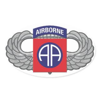 82nd Airborne Division "All American" Oval Sticker