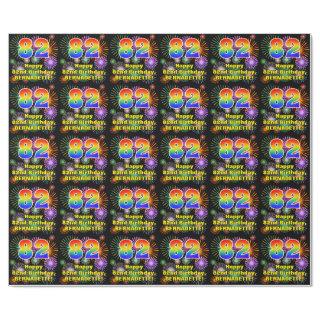 82nd Birthday: Fun Fireworks, Rainbow Look # “82”