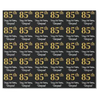 85th Birthday: Elegant Luxurious Faux Gold Look #