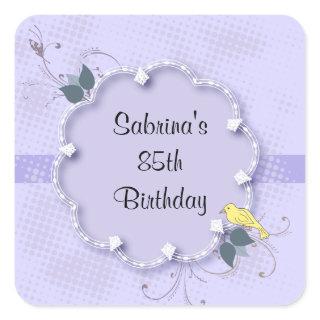 85th Birthday Party | DIY Text Square Sticker