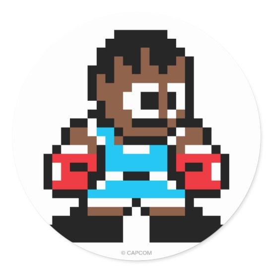 8-Bit Balrog Classic Round Sticker