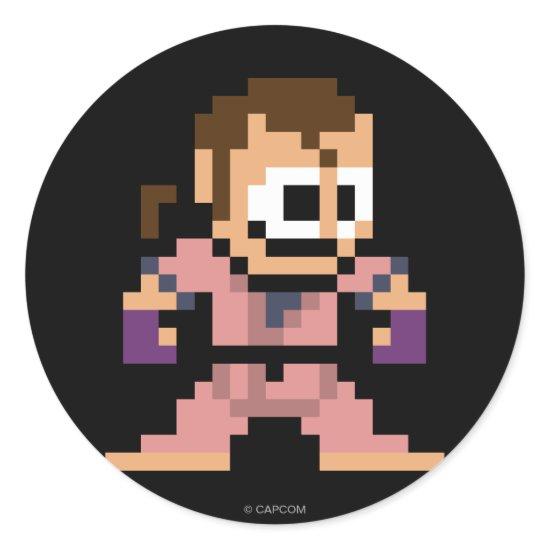 8-Bit Dan Classic Round Sticker