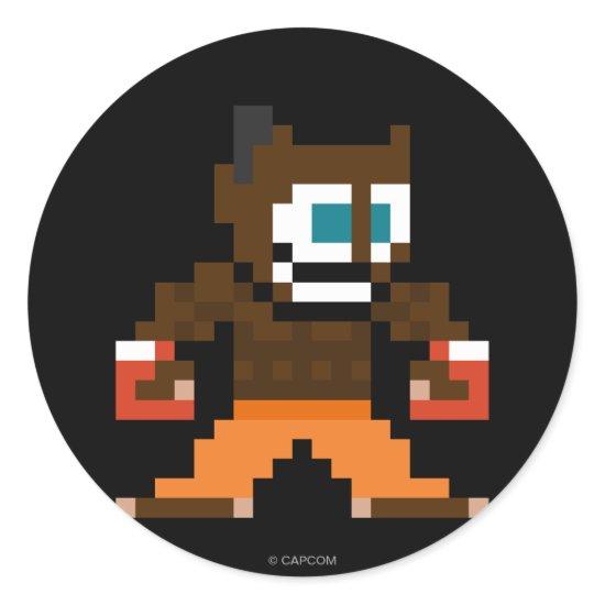 8-Bit Deejay Classic Round Sticker