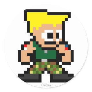 8-Bit Guile Classic Round Sticker