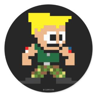 8-Bit Guile Classic Round Sticker