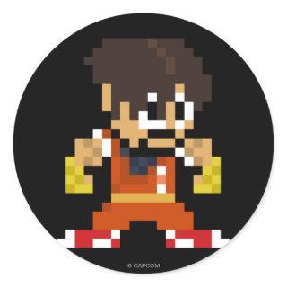 8-Bit Guy Classic Round Sticker