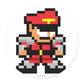 8-Bit M. Bison Classic Round Sticker