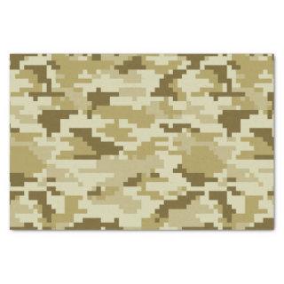 8 Bit Pixel Digital Desert Camouflage / Camo Tissue Paper