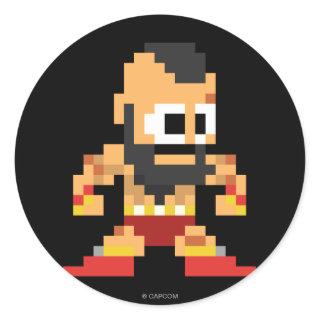 8-Bit Zangief Classic Round Sticker