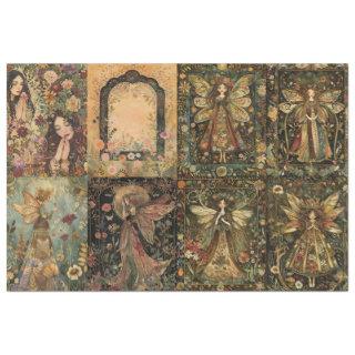 8 Sm Fairy Design Decoupage Journal Tissue Paper