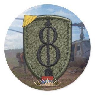 8th infantry division vietnam war patch Stickers