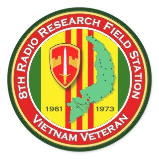 8th RRFS 2 - ASA Vietnam Classic Round Sticker