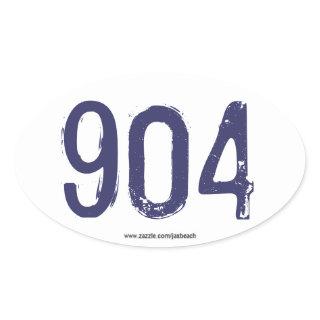 904 - Represent in Jax! Oval Sticker