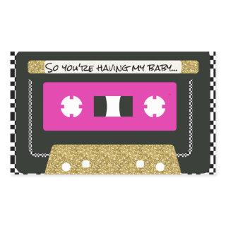 90's Hip Hop Throwback Mixtape Favor Sticker
