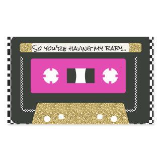 90's Hip Hop Throwback Mixtape Favor Sticker