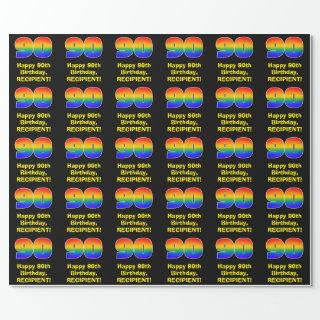 90th Birthday: Fun, Colorful Rainbow Inspired # 90