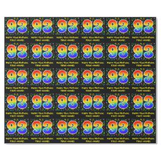 93rd Birthday: Colorful Music Symbols, Rainbow 93