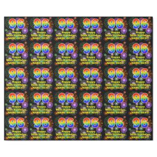 96th Birthday: Fun Fireworks, Rainbow Look # “96”