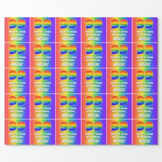 99th Birthday: Colorful, Fun Rainbow Pattern # 99