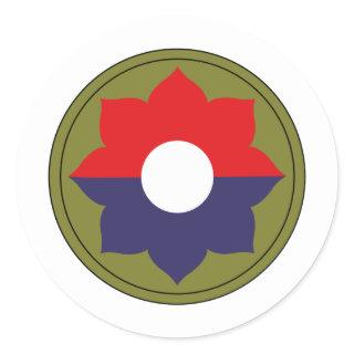 9th Infantry Division Classic Round Sticker