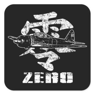 A6M Zero Square Sticker