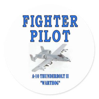 A-10 THUNDERBOLT II warthog Classic Round Sticker