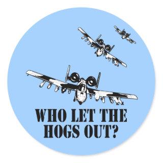 A-10 Warthog Classic Round Sticker
