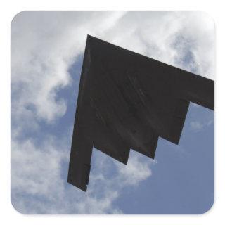 A B-2 Spirit in flight Square Sticker