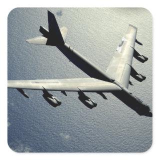 A B-52 Stratofortress in flight Square Sticker