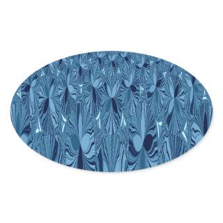 A blend of Blue Oval Sticker