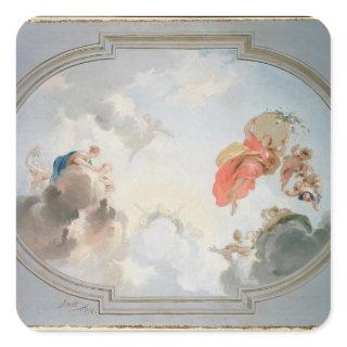 A Ceiling Design depicting the Apotheosis of Square Sticker