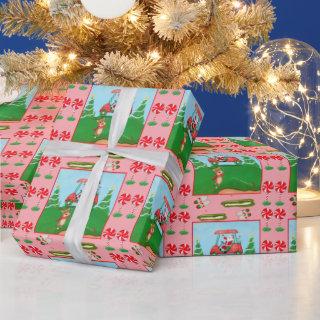 A Christmas Golf Outing With Santa And Reindeer