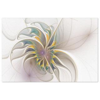 A colorful fractal ornament. Abstract Flower art Tissue Paper